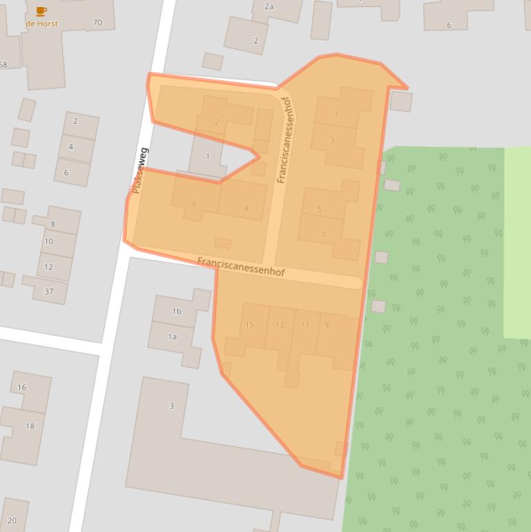 Kaart van postcodegebied 6562NE.