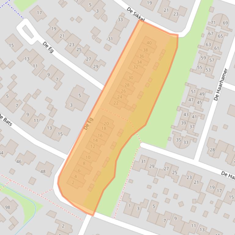 Kaart van postcodegebied 6562PD.