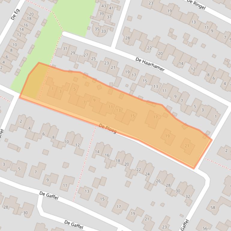 Kaart van postcodegebied 6562PH.