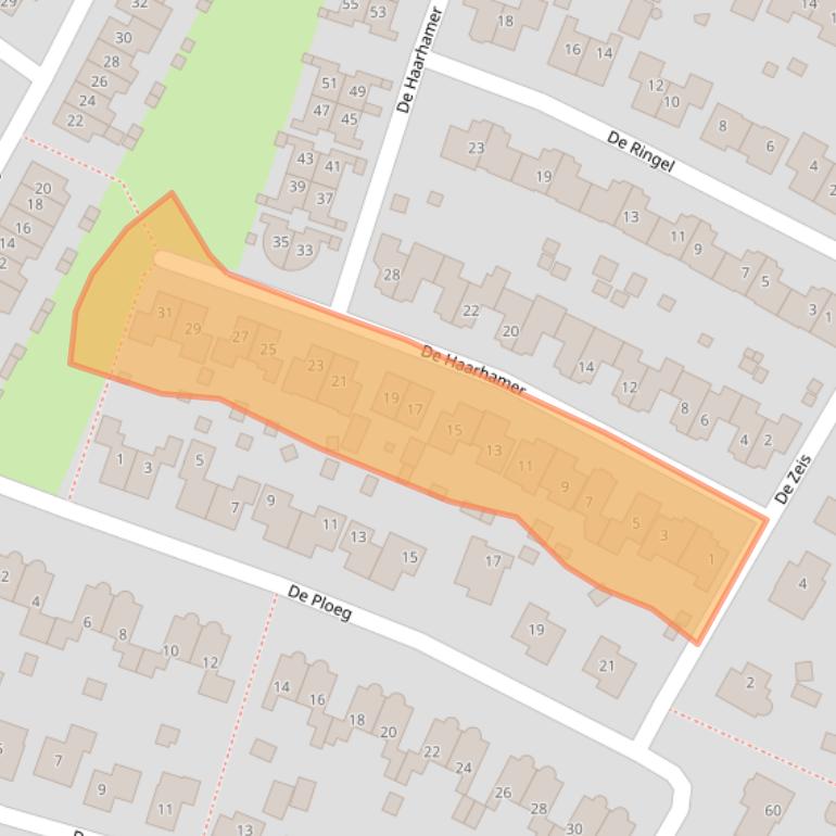 Kaart van postcodegebied 6562PS.