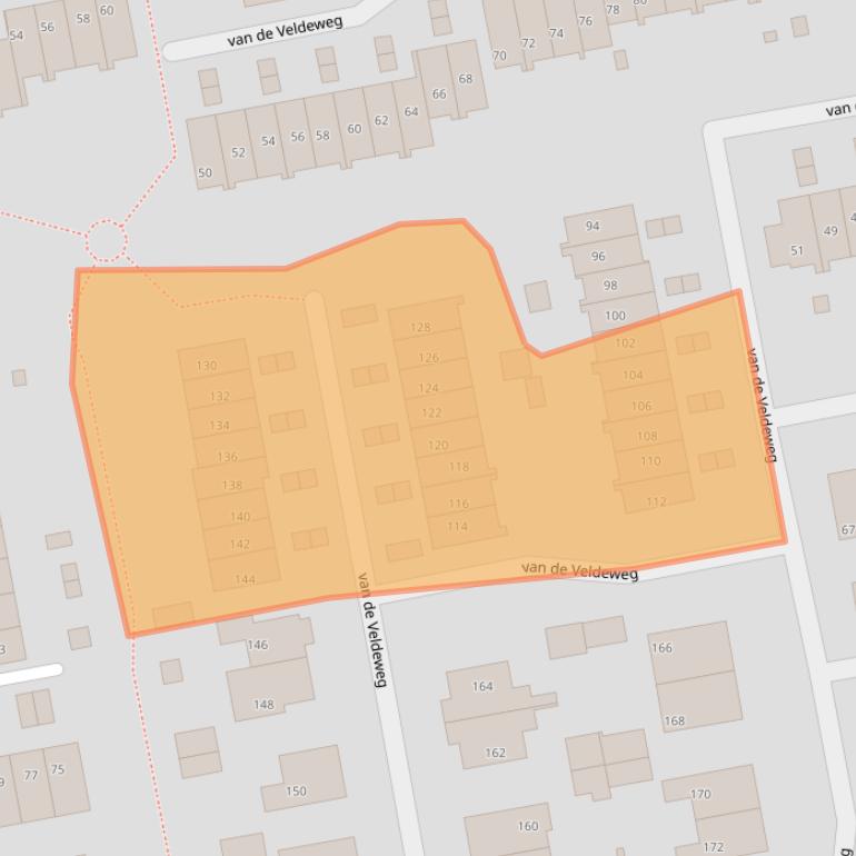 Kaart van postcodegebied 6562WJ.