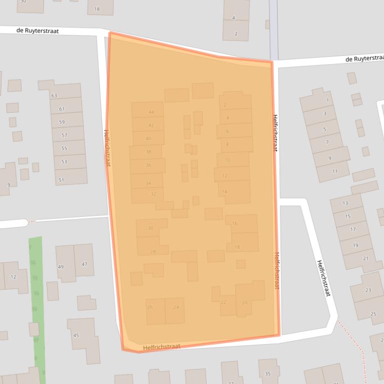 Kaart van postcodegebied 6562WV.
