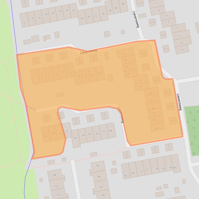 Kaart van postcodegebied 6562XN.