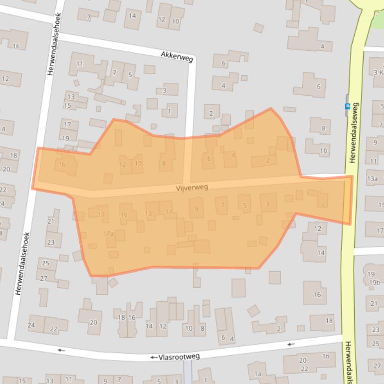 Kaart van postcodegebied 6562ZL.