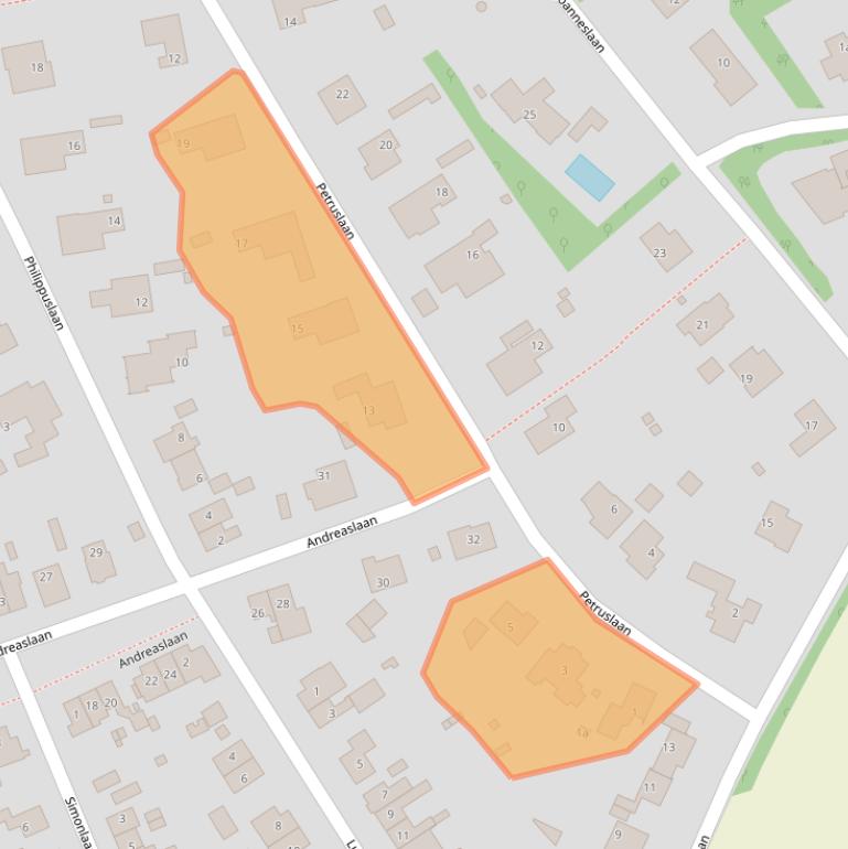 Kaart van postcodegebied 6564AJ.