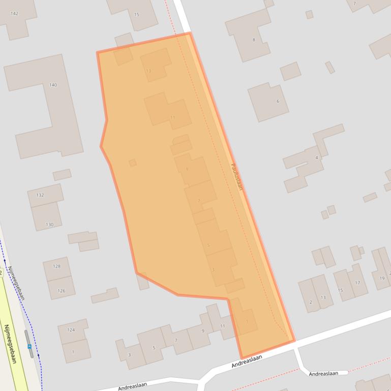 Kaart van postcodegebied 6564AN.