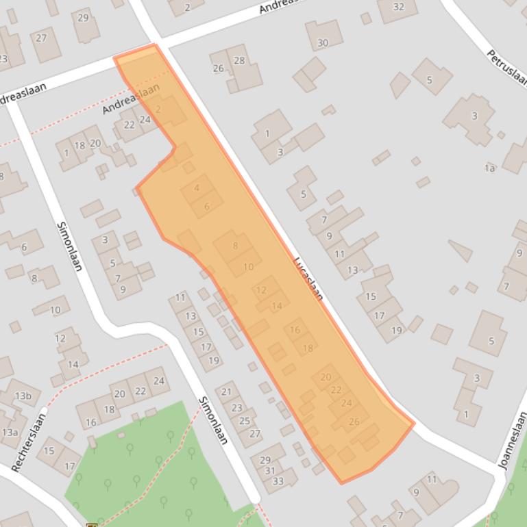 Kaart van postcodegebied 6564AX.