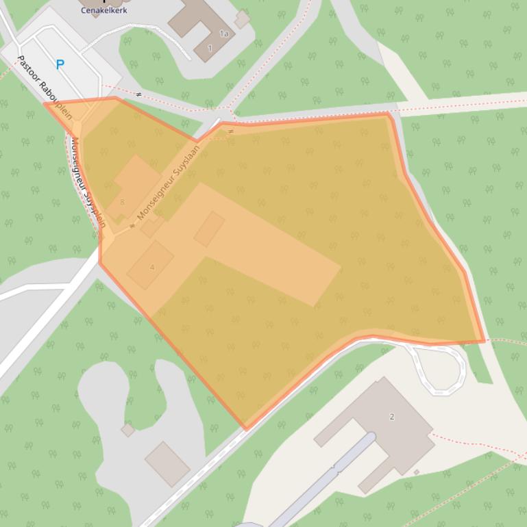 Kaart van postcodegebied 6564BV.