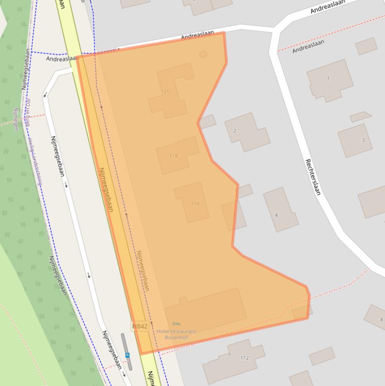 Kaart van postcodegebied 6564CK.