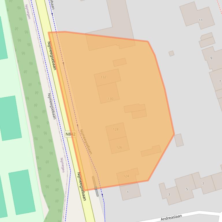 Kaart van postcodegebied 6564CL.