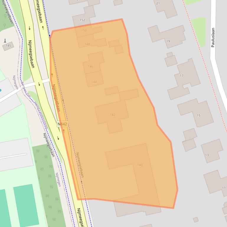 Kaart van postcodegebied 6564CM.