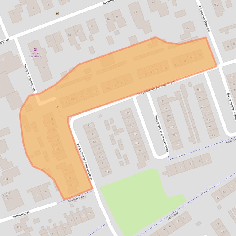 Kaart van postcodegebied 6566AJ.