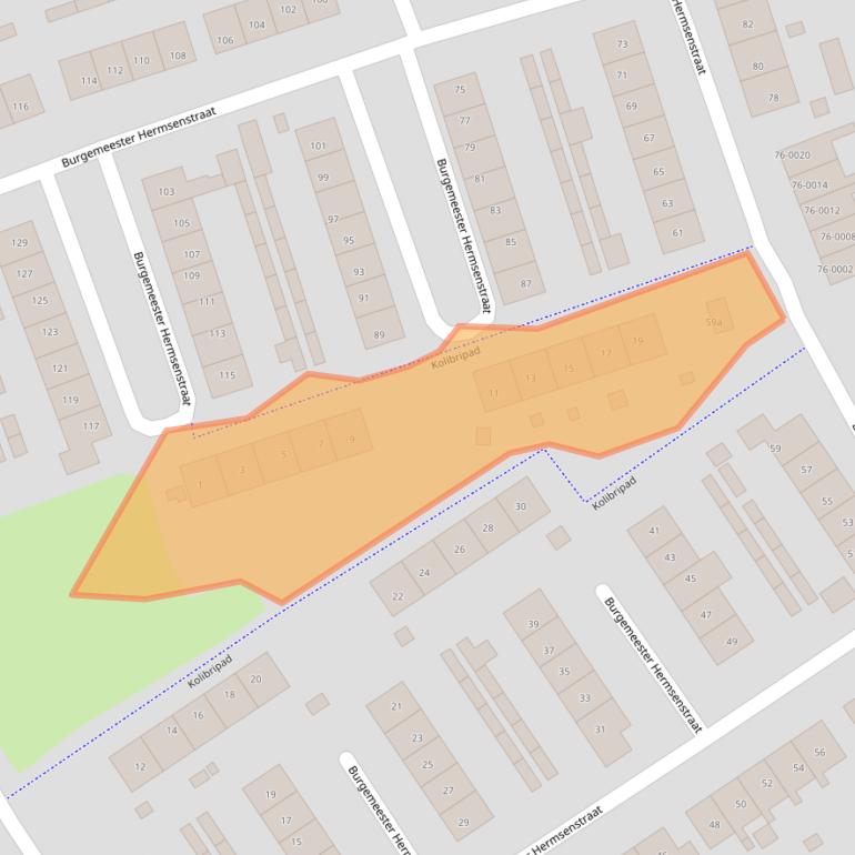Kaart van postcodegebied 6566AK.