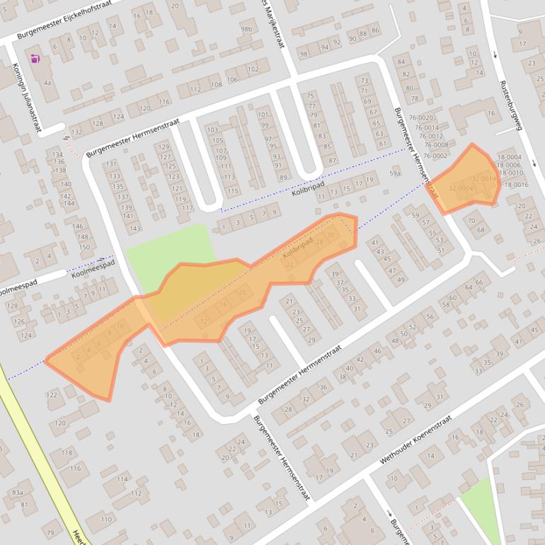 Kaart van postcodegebied 6566AL.