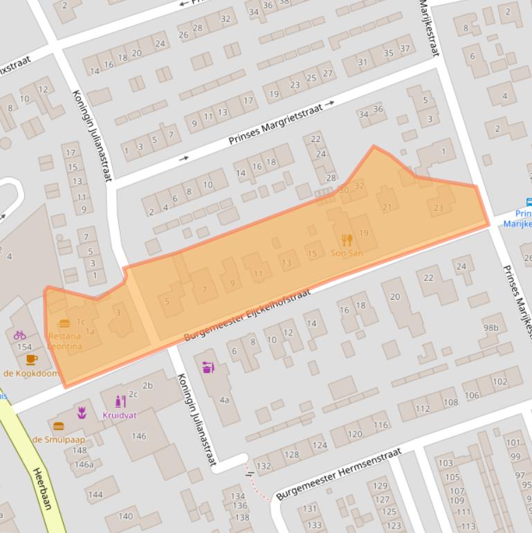 Kaart van postcodegebied 6566AR.