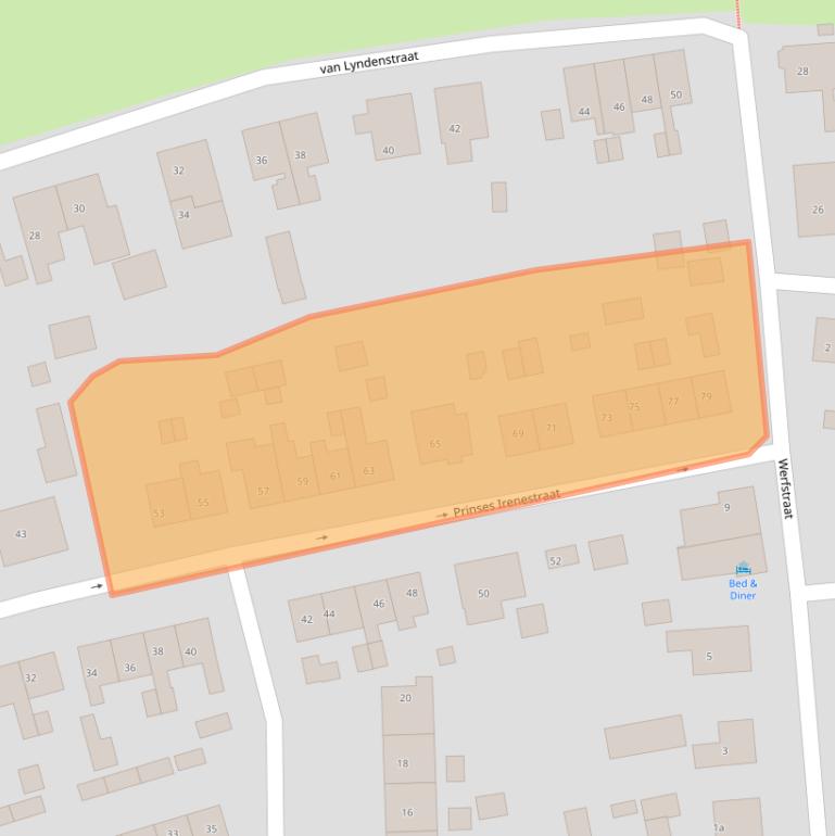 Kaart van postcodegebied 6566BN.