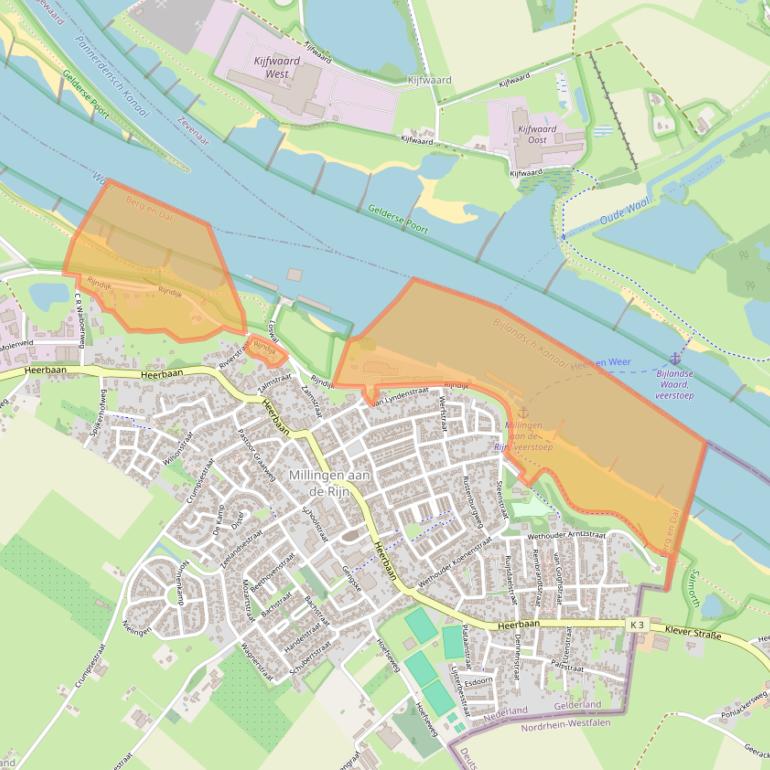 Kaart van postcodegebied 6566CG.
