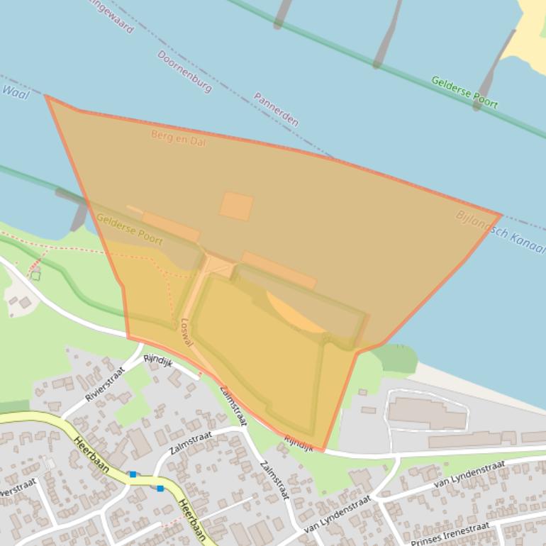 Kaart van postcodegebied 6566CH.