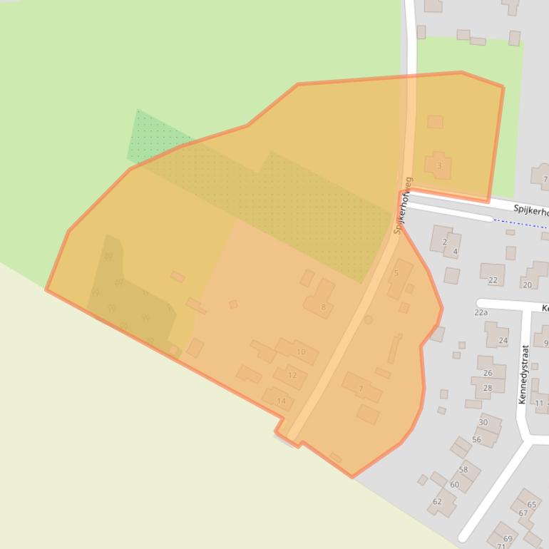 Kaart van postcodegebied 6566CM.