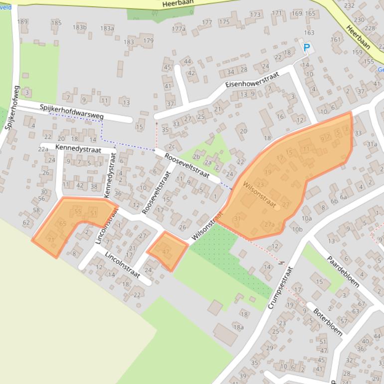 Kaart van postcodegebied 6566CN.