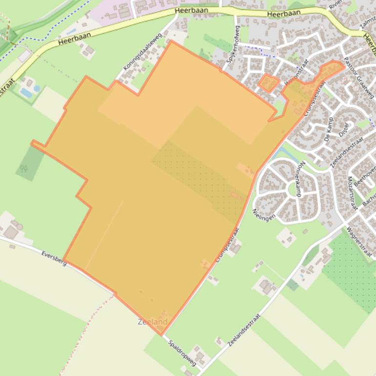 Kaart van postcodegebied 6566CV.