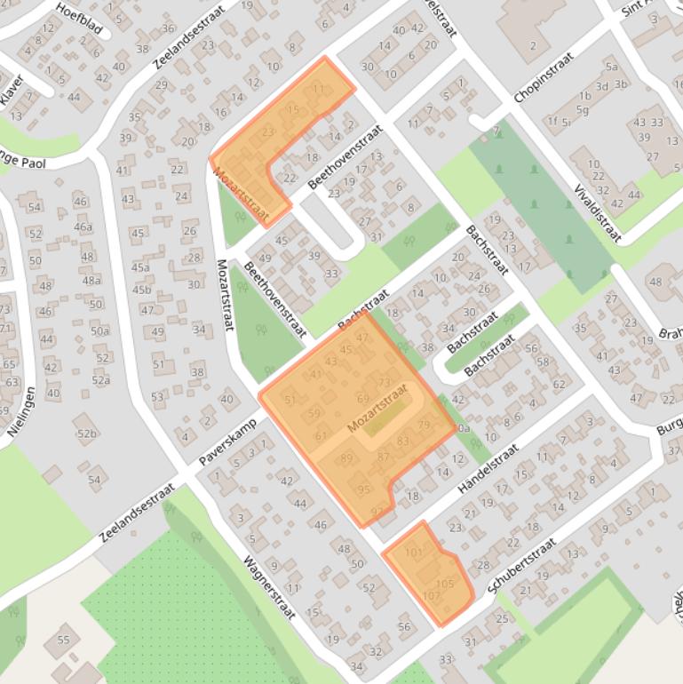 Kaart van postcodegebied 6566DN.