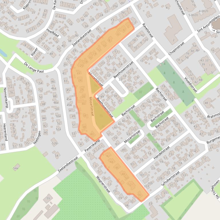 Kaart van postcodegebied 6566DP.