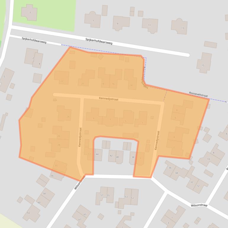 Kaart van postcodegebied 6566DX.