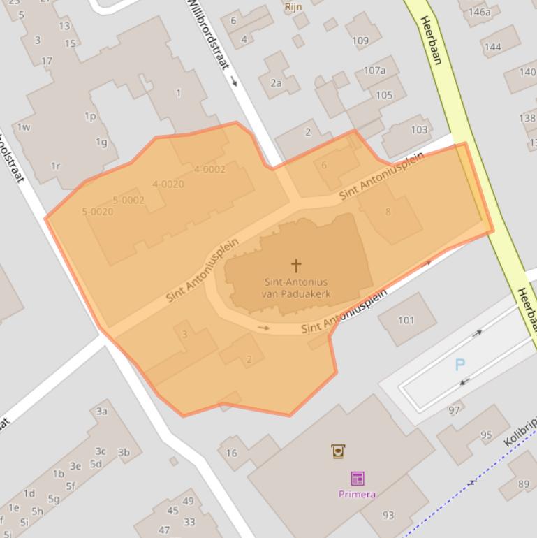 Kaart van postcodegebied 6566EB.