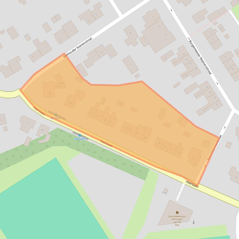 Kaart van postcodegebied 6566ES.