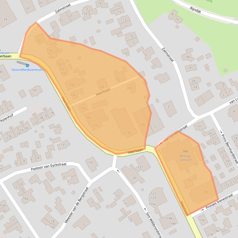 Kaart van postcodegebied 6566EW.