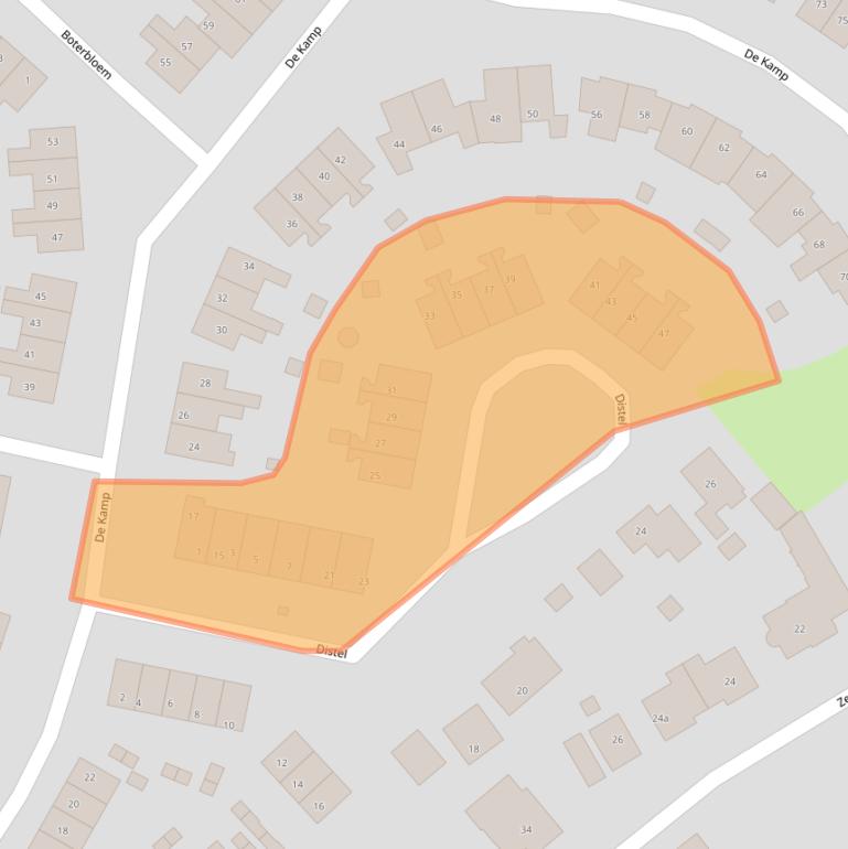 Kaart van postcodegebied 6566HS.