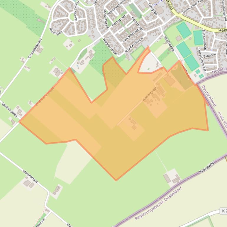 Kaart van postcodegebied 6566JJ.