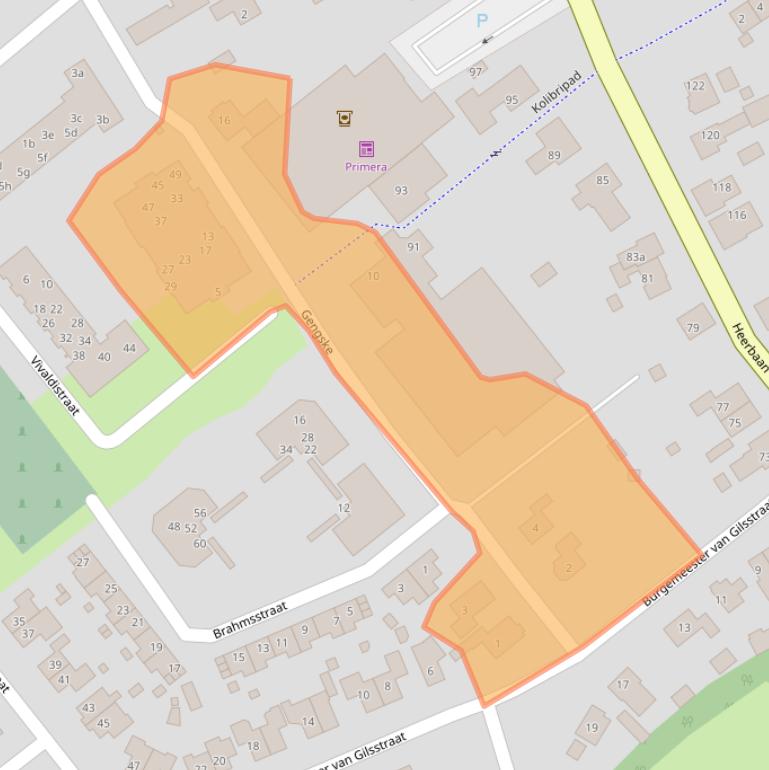 Kaart van postcodegebied 6566WB.