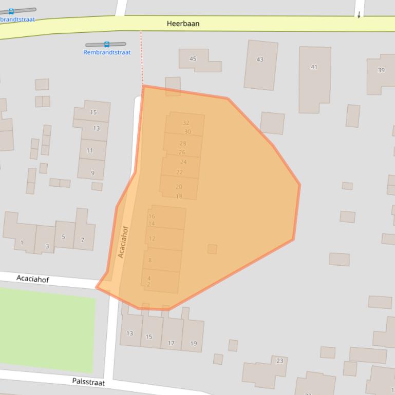 Kaart van postcodegebied 6566XB.