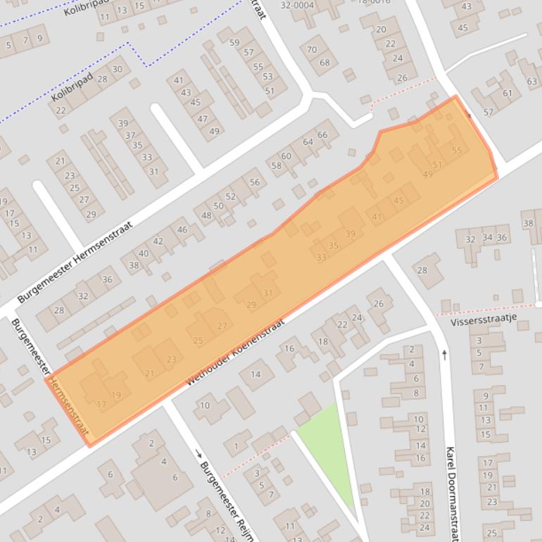 Kaart van postcodegebied 6566XD.