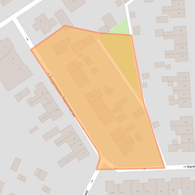 Kaart van postcodegebied 6566XM.