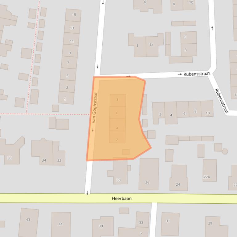 Kaart van postcodegebied 6566ZC.