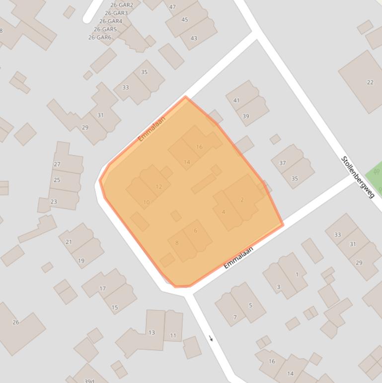 Kaart van postcodegebied 6571AL.