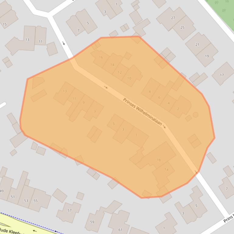 Kaart van postcodegebied 6571AM.