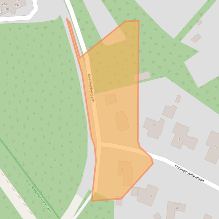 Kaart van postcodegebied 6571AP.