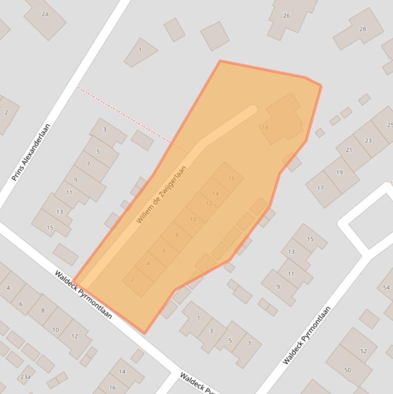 Kaart van postcodegebied 6571AX.