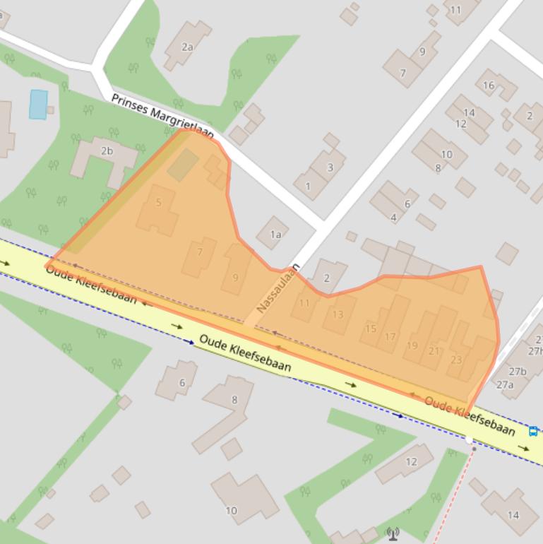 Kaart van postcodegebied 6571BC.