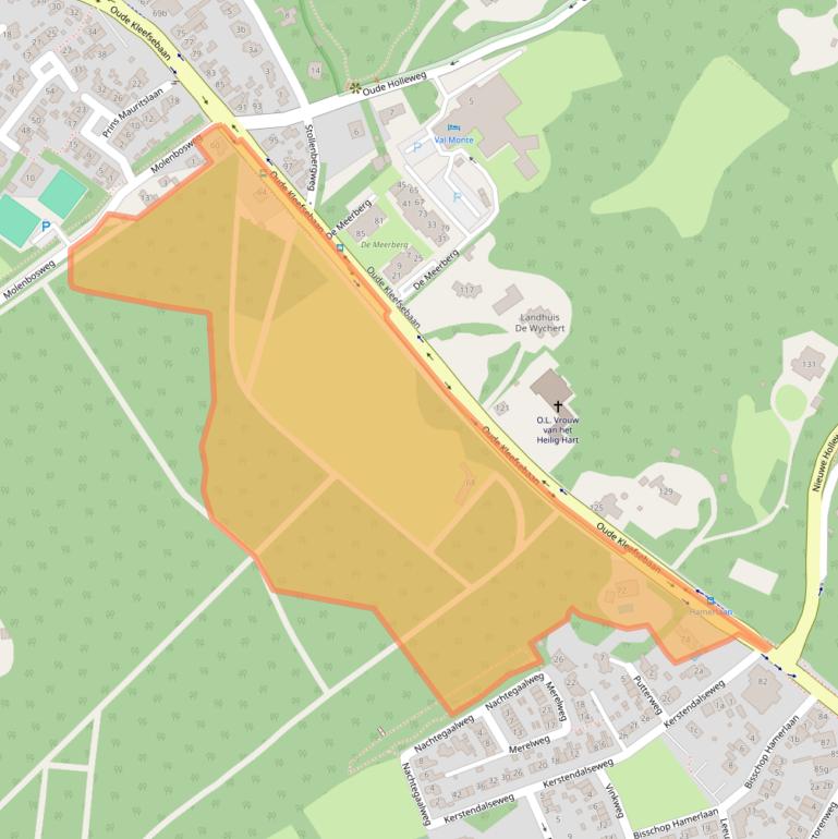 Kaart van postcodegebied 6571BH.