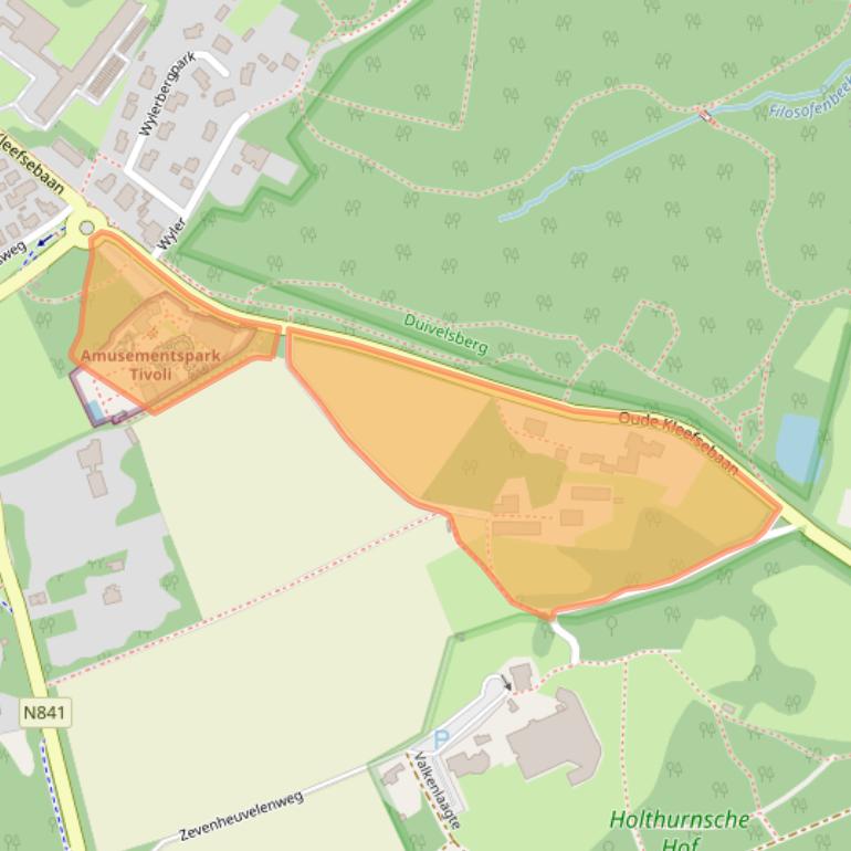 Kaart van postcodegebied 6571BK.