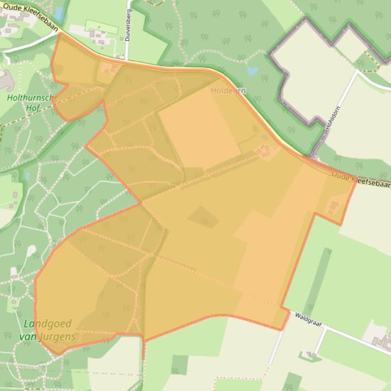 Kaart van postcodegebied 6571BL.