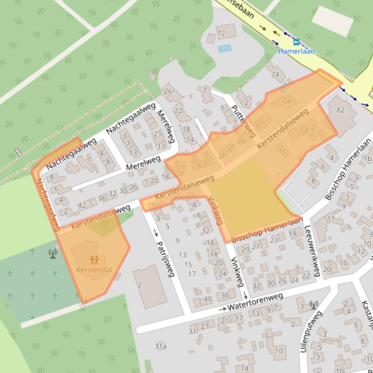 Kaart van postcodegebied 6571BM.