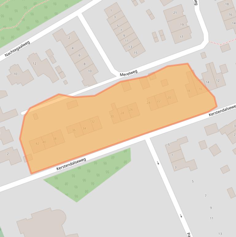 Kaart van postcodegebied 6571BN.