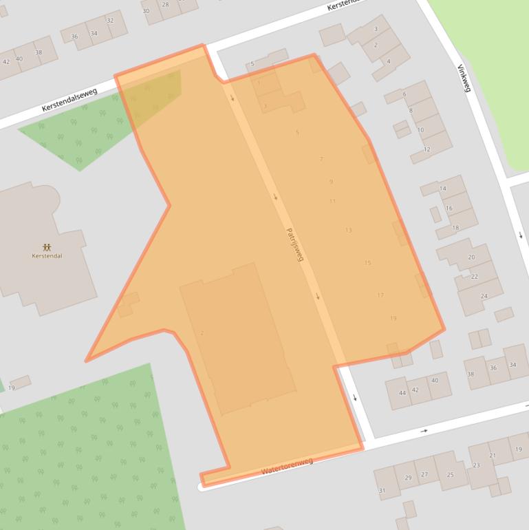 Kaart van postcodegebied 6571BV.