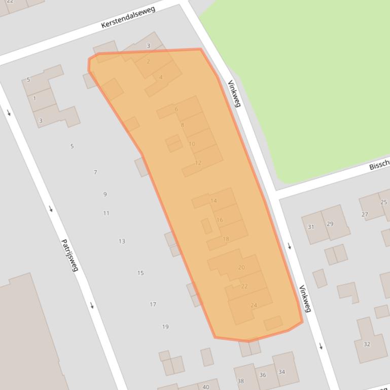 Kaart van postcodegebied 6571BW.